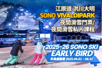 洪川大明 SONO VIVALDIPARK 夜間滑雪門票/夜間滑雪私人課程