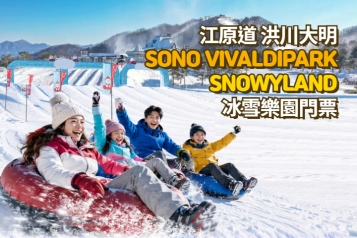 洪川大明 SONO VIVALDIPARK SNOWYLAND冰雪樂園門票